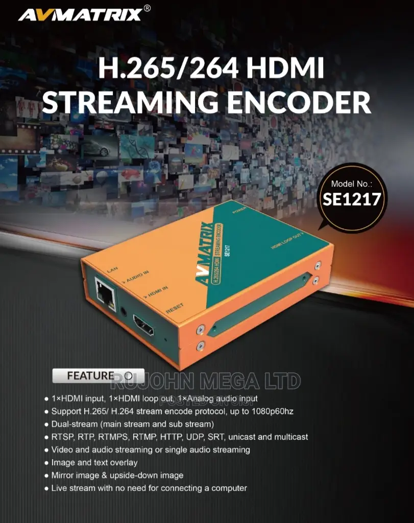 Avmatrix Se1217 H.265/ H.264 HDMI Streaming Encoder