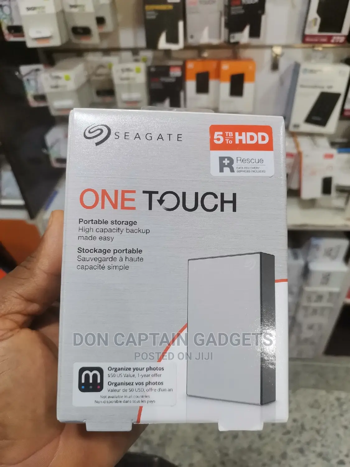5tb Seagate One Touch Hdd Portable Storage