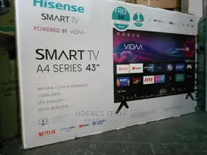 Brand New Hisense 43" Smart TV, A4 Series.Model: 43B5100H.