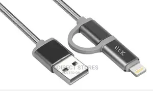 STK Binary 2in1 iPhone and Android Charging Cable USB 2M