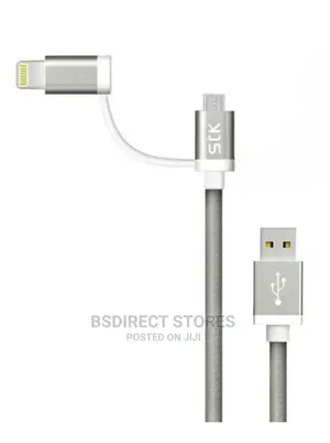 STK Binary 2in1 iPhone and Android Charging Cable USB 2M