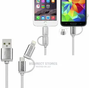 STK Binary 2in1 iPhone and Android Charging Cable USB 2M