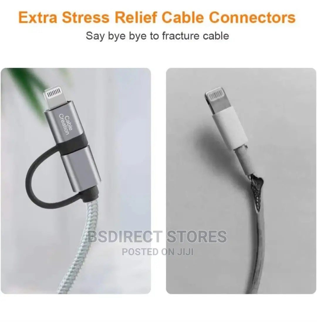 STK Binary 2in1 iPhone and Android Charging Cable USB 2M