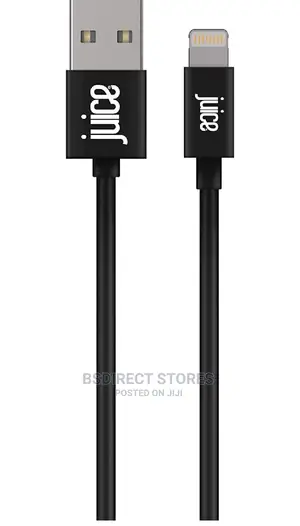 Juice Lightning, Charge and Sync Cable, 2m, Black