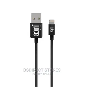 Juice Lightning, Charge and Sync Cable, 2m, Black