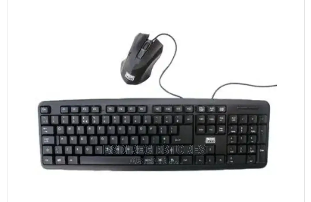 LMS Data Multimedia Wired USB Full Size Keyboard and Mouse