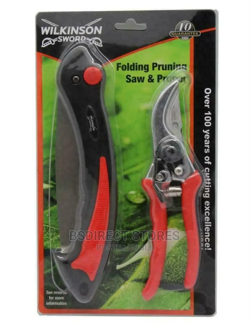 Wilkinson Sword Bypass Secateur Folding Saw and Pruner Set