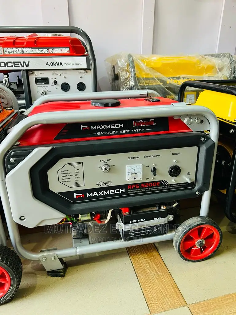 Maxmech 3.5kva Copper Key Start Generator (Rfs5200e)
