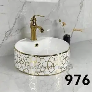Gold And White Basin