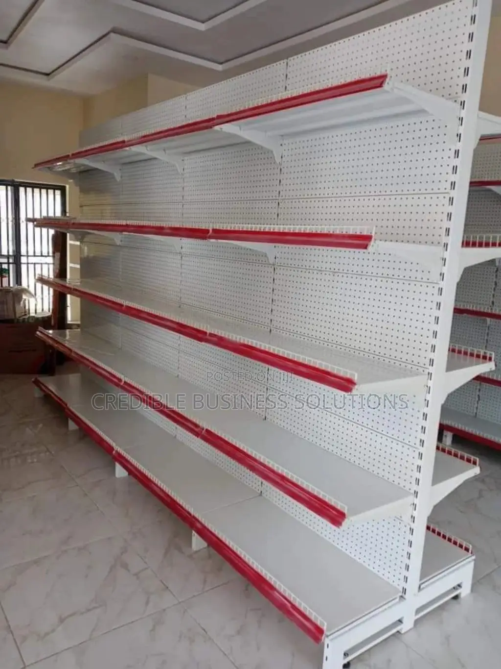 Double Sided Supermarket Shelf