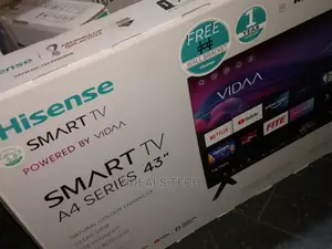 Latest 43" Hisense Smart TV, A4 Series.
