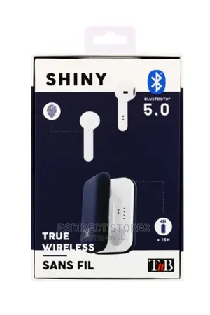 Shiny Earphones Bluetooth Touch Control - White/ Blue/ Red