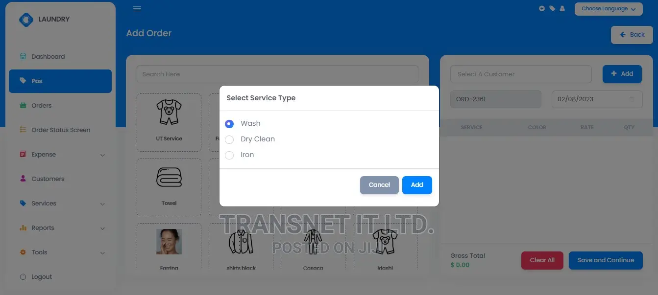Laundry Management System - Laundry POS System
