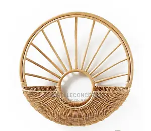 Photo - Rattan Sun Wall Basket