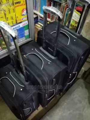 Set of 3 Black Swiss Polo Traveling Luggage Boxes