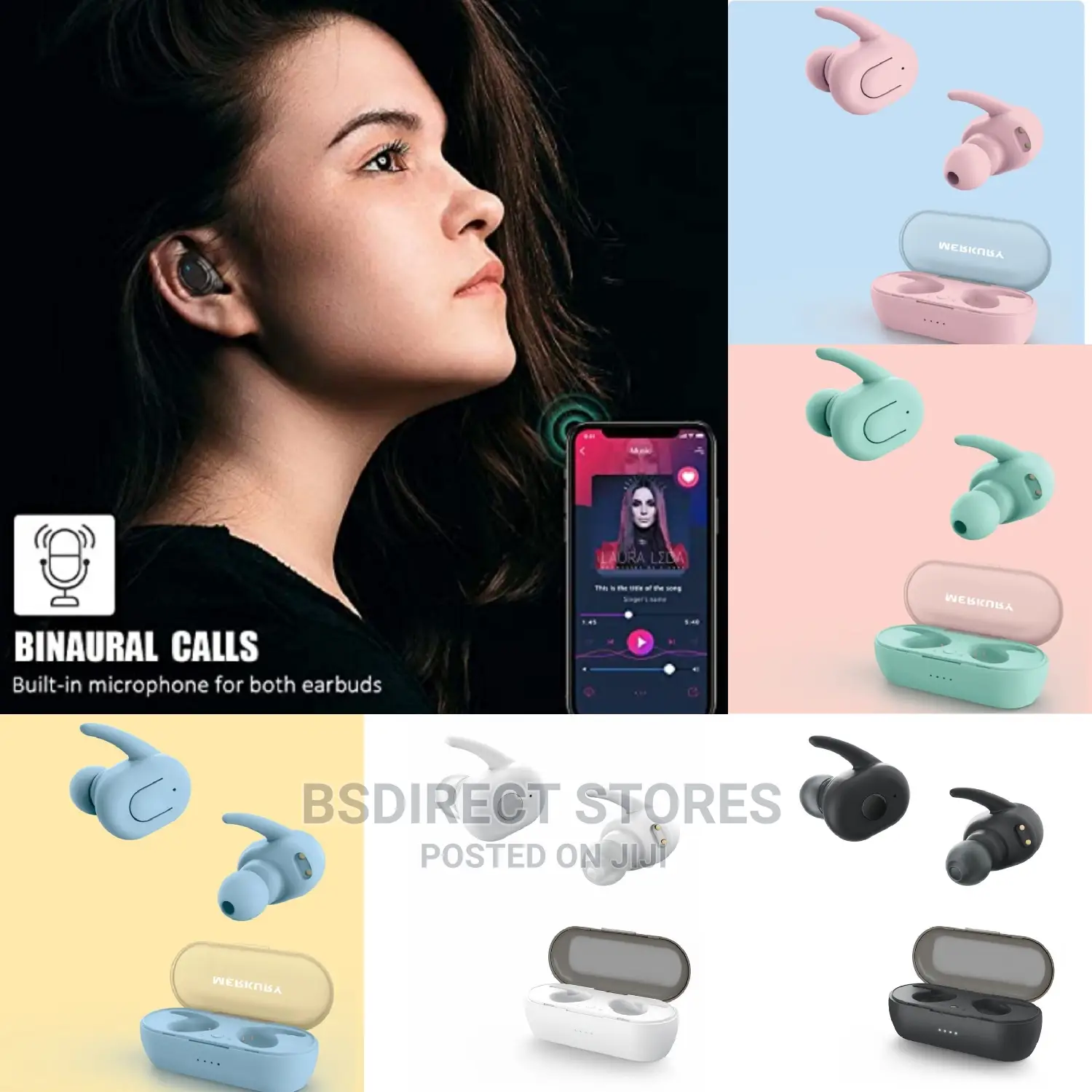 Merkury Innovations True Wireless Earbuds With Charging Case