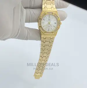 Photo - Women's Gold Luxury Iced Wrist Watch
