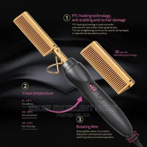 Hot Hair Straightener Comb