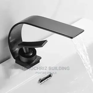 Black Basin Mixer Tap (5467G)