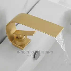Gold Waterfall Mixer Tap (5792J)