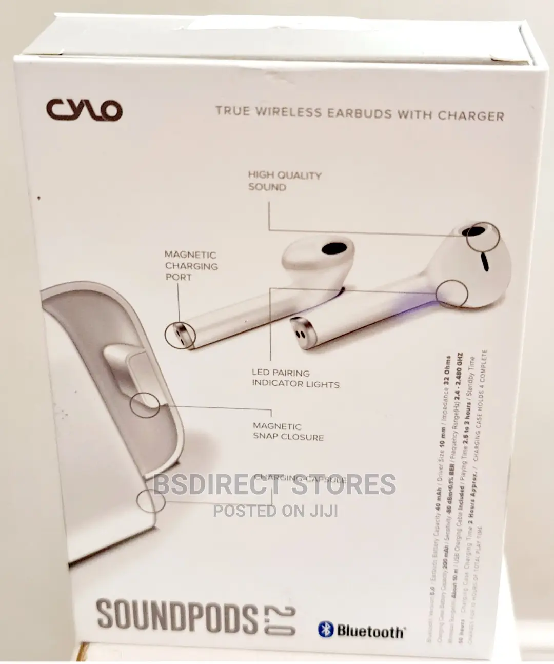 Cylo Soundpods 2.0 True Wireless Bluetooth Charging Case