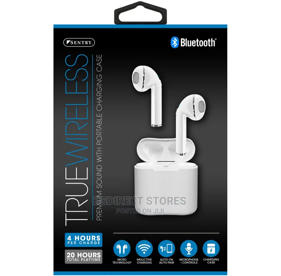 Sentry True Wireless Bluetooth Earbuds With Case