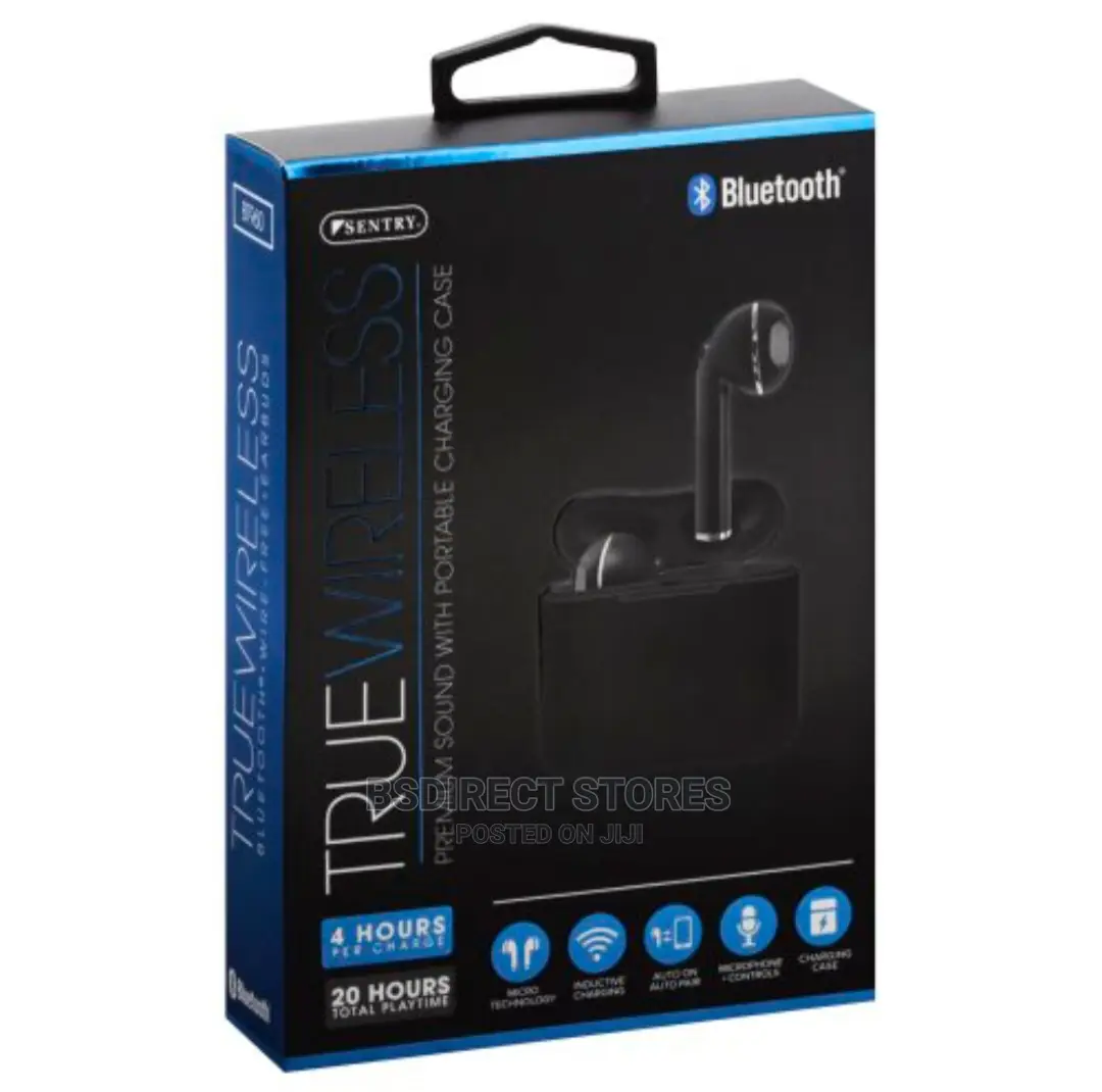 Sentry True Wireless Bluetooth Earbuds With Case