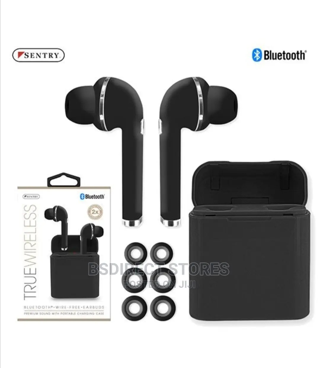 Sentry BT979 True Wireless Bluetooth Earbuds W/Charging Case