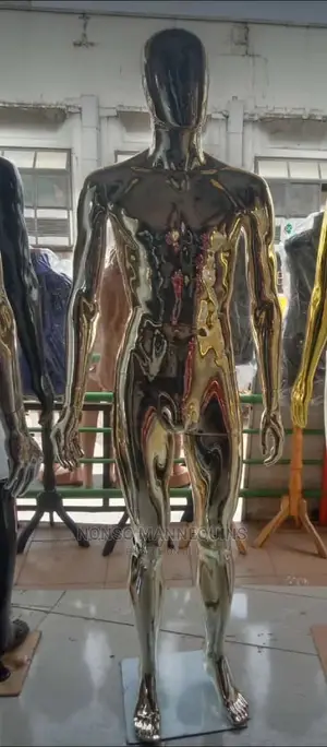 Silver Chrome Male Display Mannequin