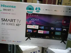 Latest 43" Hisense Android Smart TV, A4 Series.