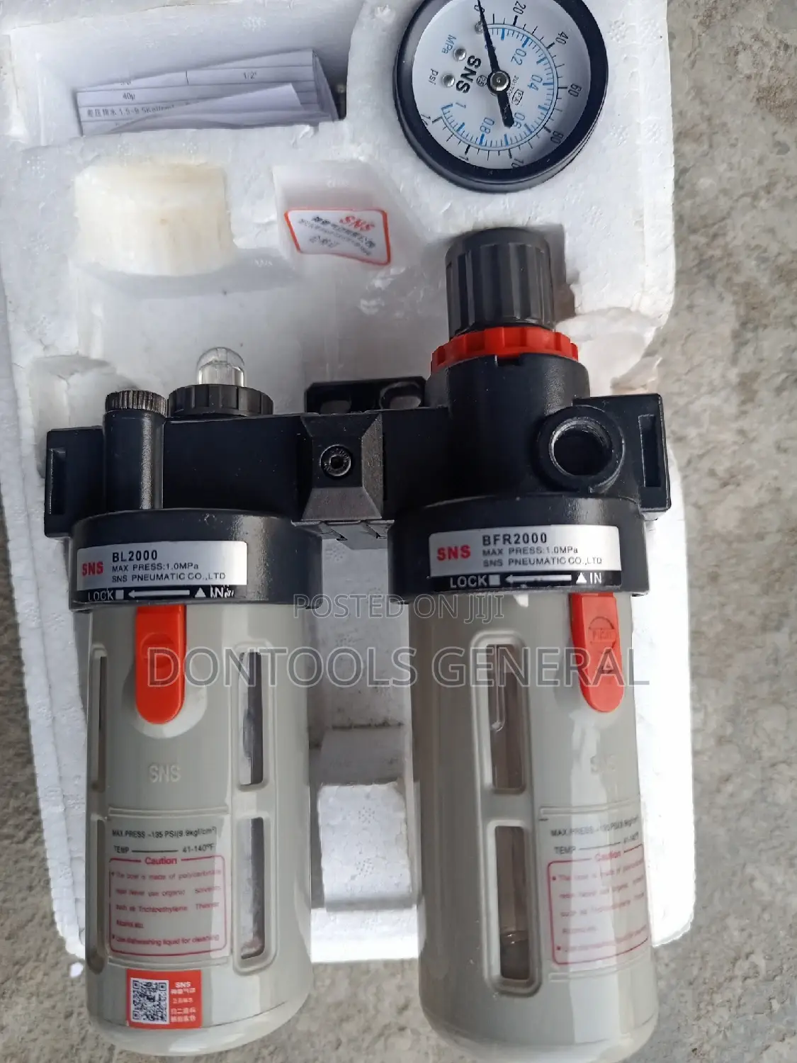 SNS Pneumatic AFC/BFC Air Treatment Unit Filter Regulator Lu