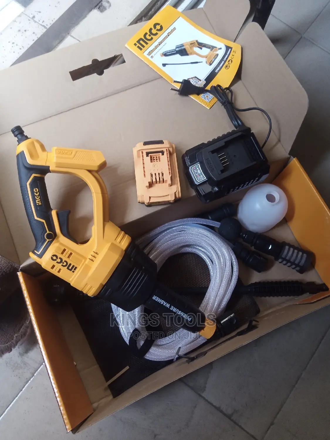 Ingco Pressure Washer 20v B3