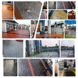 Red Trex Stamps Floor