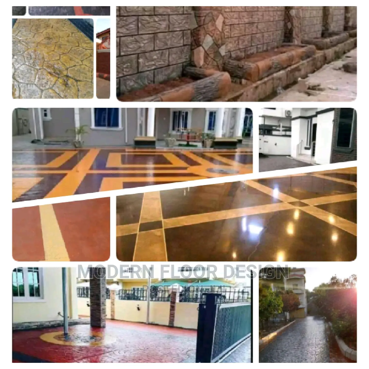 Concrete Base Stamps Floor