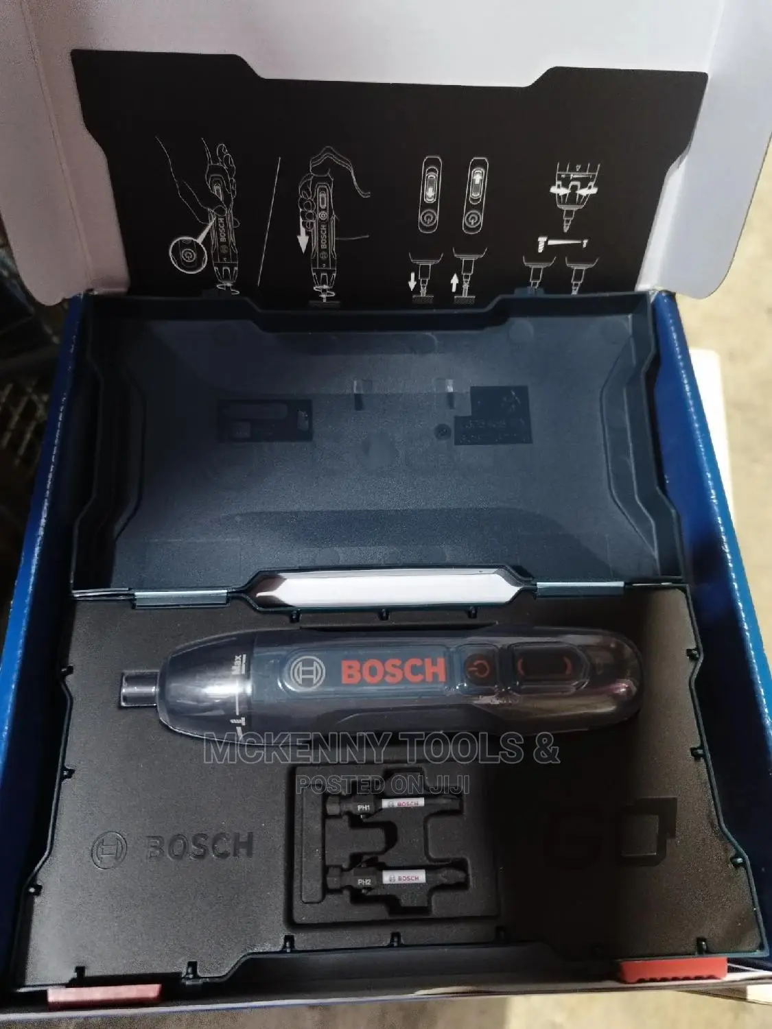 Bosch 3.6v Cordless Smart Screwdriver Set 33pc Bit
