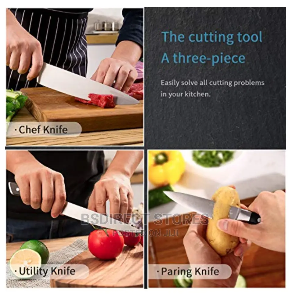 Bergner Infinity Vita 3-Piece Knife Professional Knife Set