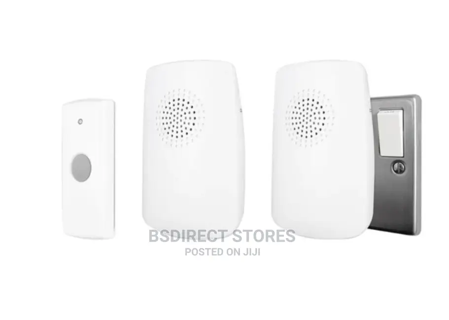 Uni-Com Portable Plug-in Door Chime 8 Melody Twin Pack