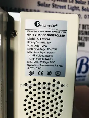 Felicity 30ah 12/24volts MPPT Solar Charge Controller