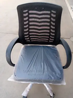 Back Stool Office Chair Black Colour