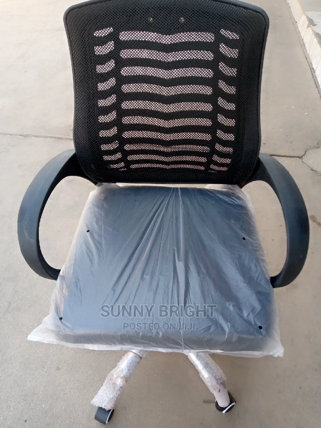 Back Stool Office Chair Black Colour