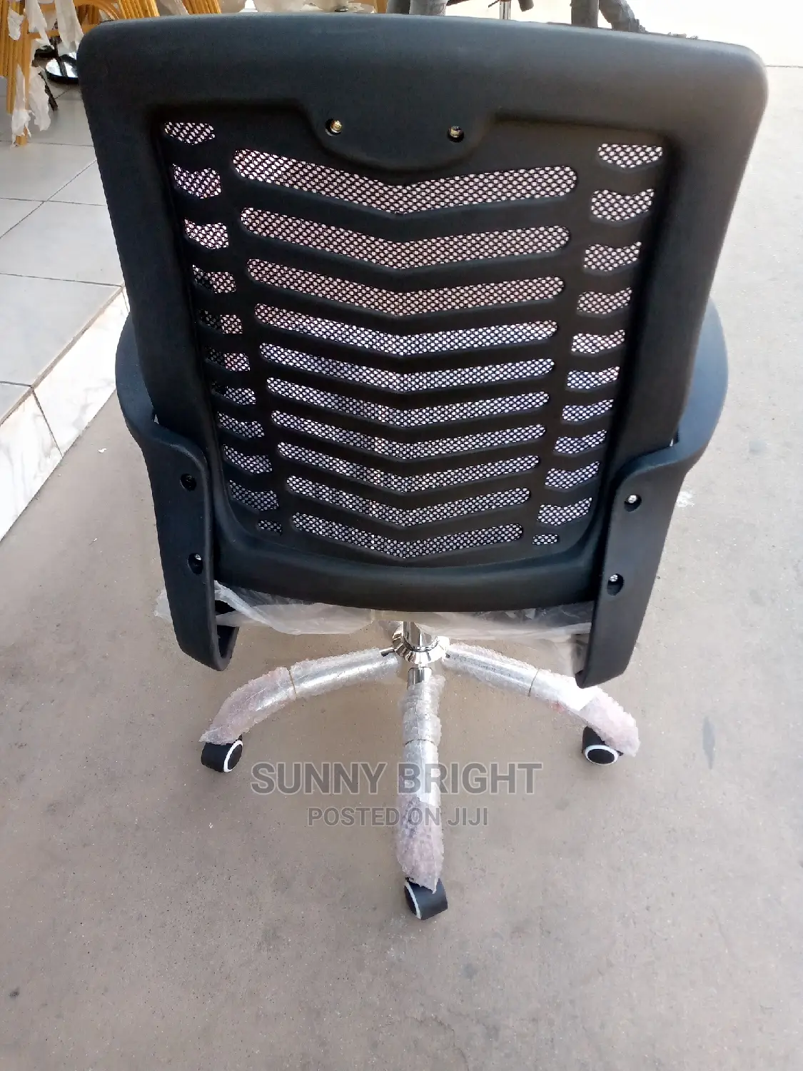 Back Stool Office Chair Black Colour