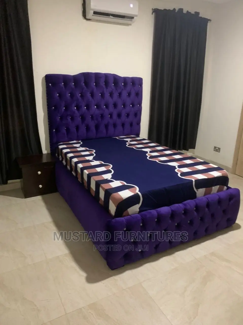 Quality Bedframe(4.5X6),With Side Drawer
