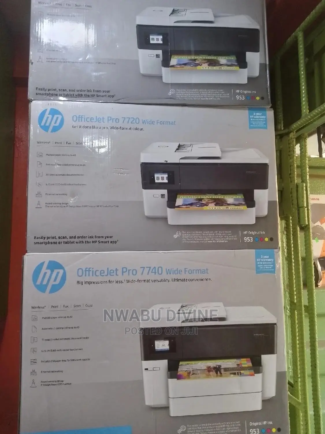 HP Officejet Pro 7720 Wide Format All-in-one Printer