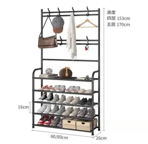 Multipurpose Shoe Cloth Bag Hat Rack