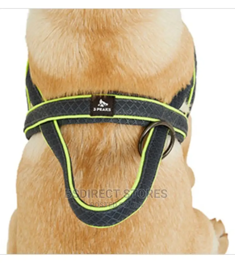 3 Peak SMALL Reflective Vision Padded Dog Harness Navy/Grey