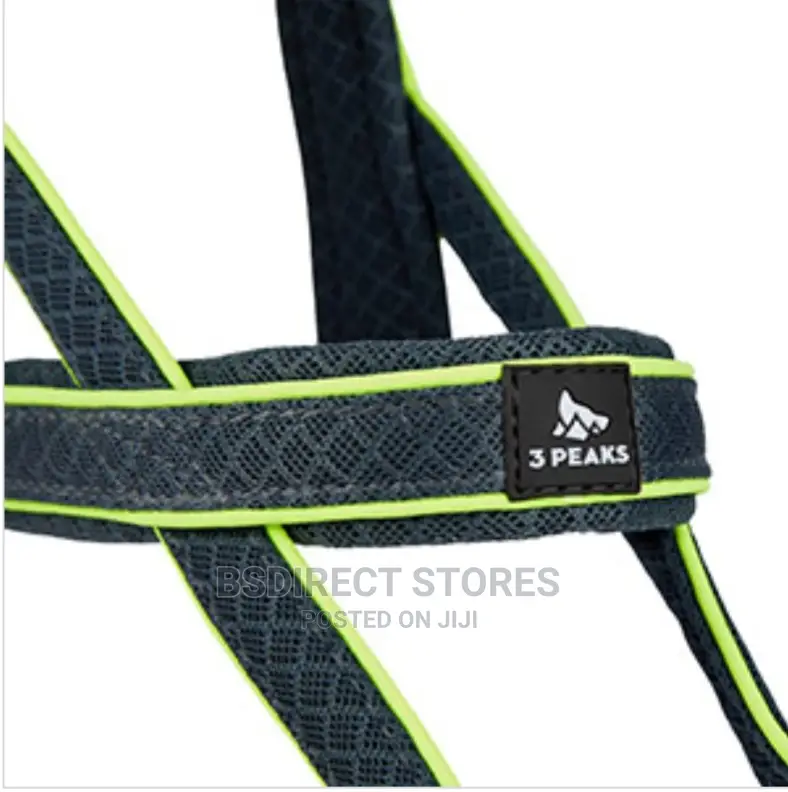 3 Peak SMALL Reflective Vision Padded Dog Harness Navy/Grey