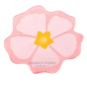 Charles Viancin Silicone Drink Coaster. Hibiscus,Banana Leaf