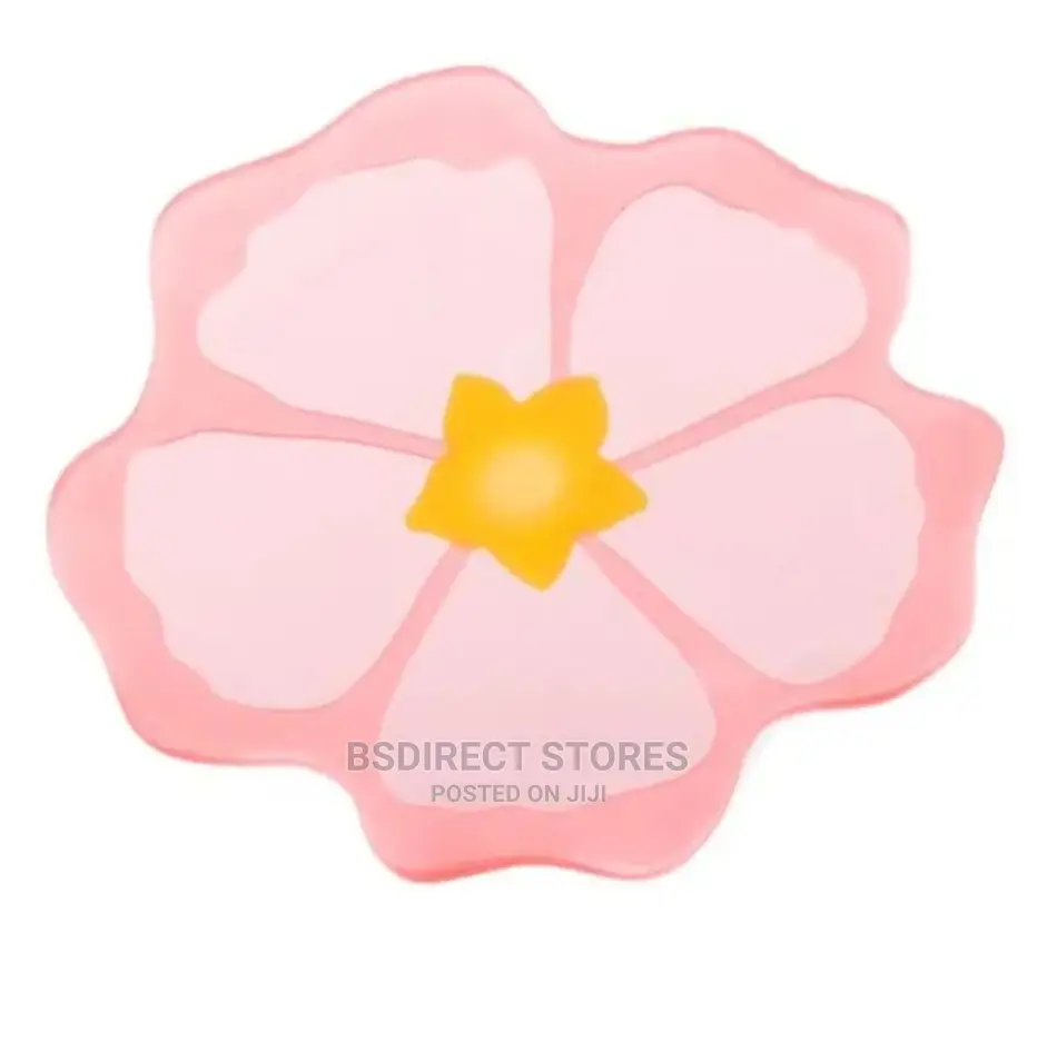 Charles Viancin Silicone Drink Coaster. Hibiscus,Banana Leaf