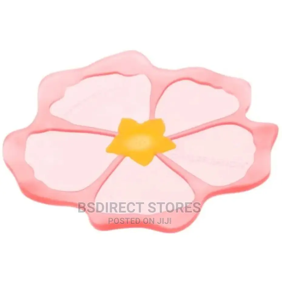 Charles Viancin Silicone Drink Coaster. Hibiscus,Banana Leaf