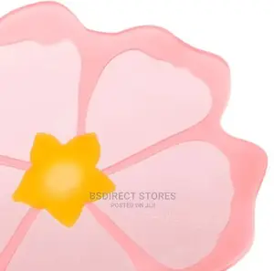 Charles Viancin Silicone Drink Coaster. Hibiscus,Banana Leaf